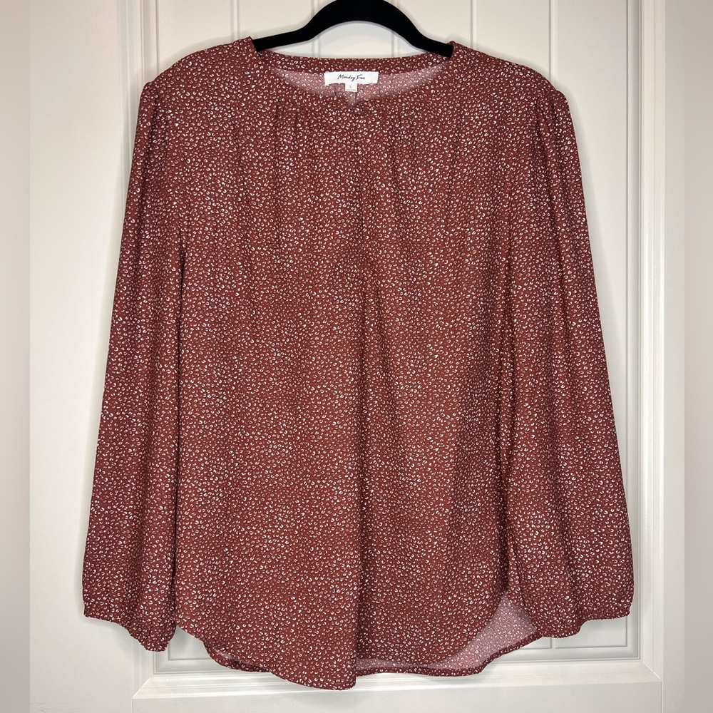 Monday Fun Long Sleeve Blouse